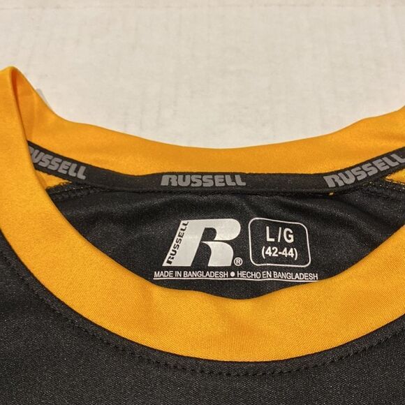 Mens Black Iowa Hawkeyes short sleeve pullover shirt size Large 42-44 - Picture 3 of 6